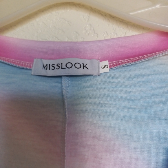 Miss look tie dye dress polyester maxi dress 50 in from back to bottomS/M - Picture 4 of 5